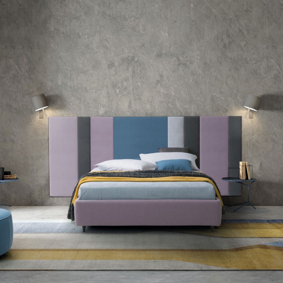 Pat matrimonial cu tapiterie Le Comfort, Ground